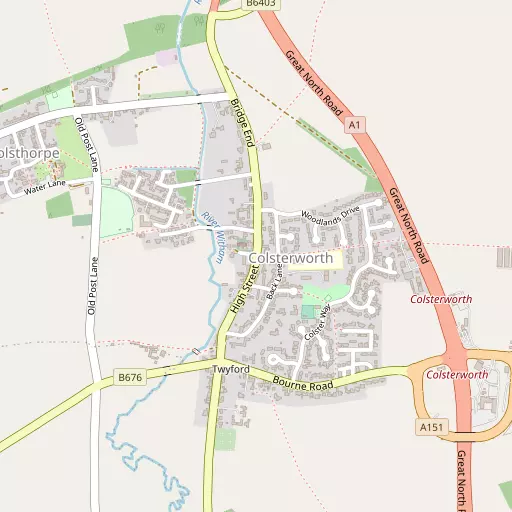 Map of Colsterworth