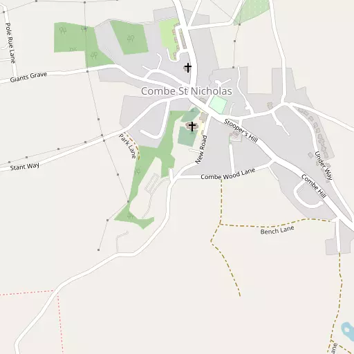 Map of Combe St Nicholas