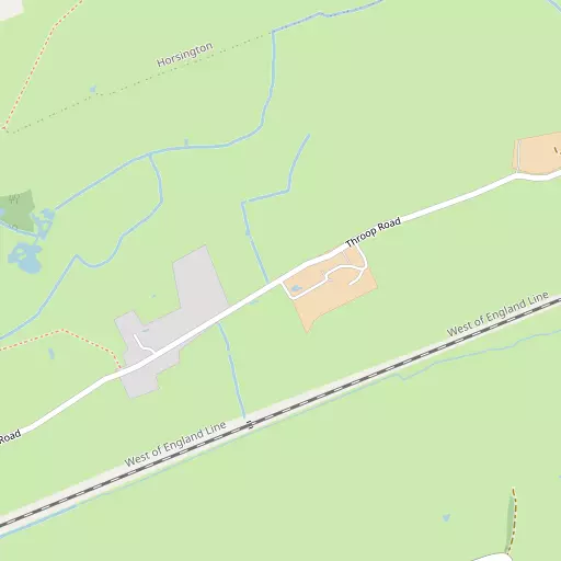 Map of Combe Throop