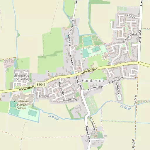 Map of Comberton