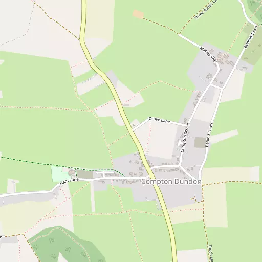 Map of Compton Dundon