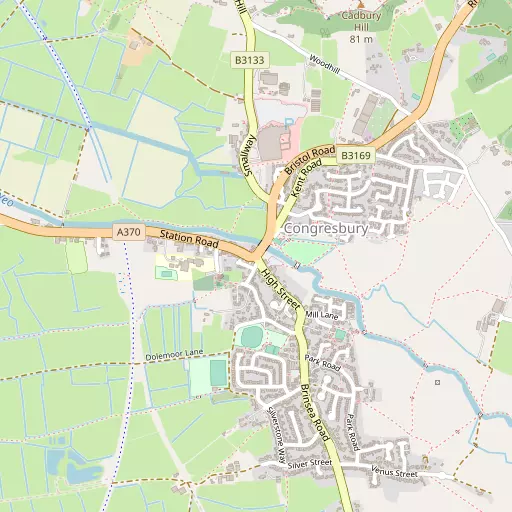 Map of Congresbury