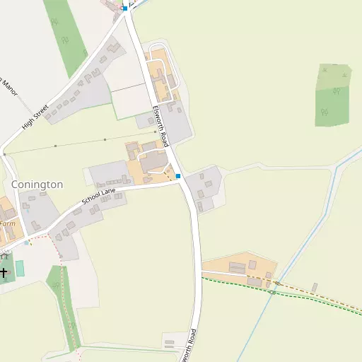 Map of Conington