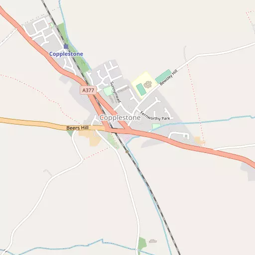 Map of Copplestone