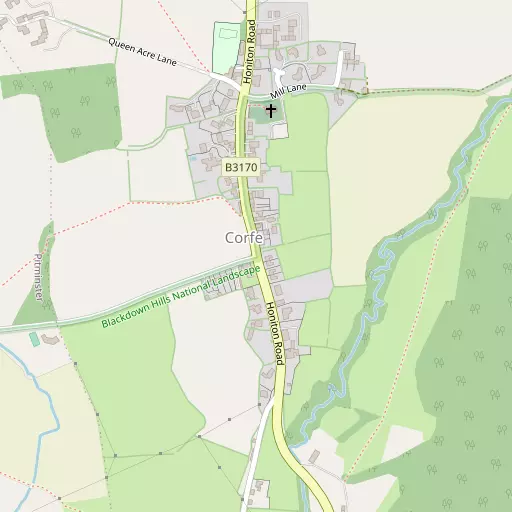 Map of Corfe