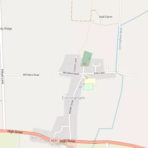 Map of Corringham