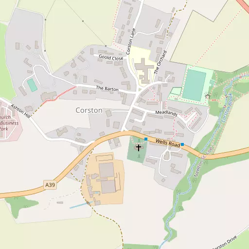 Map of Corston