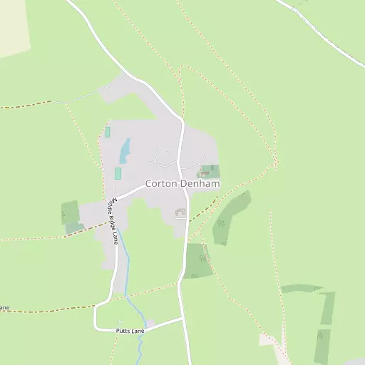 Map of Corton Denham