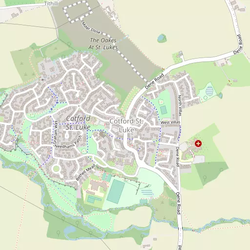 Map of Cotford St Luke