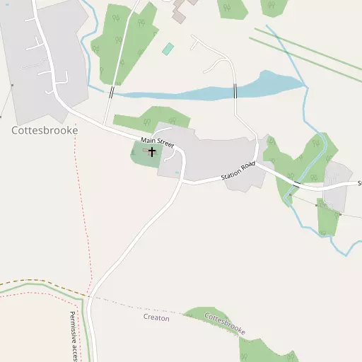 Map of Cottesbrooke