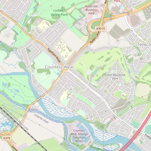 Map of Countess Wear