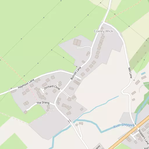 Map of Coxley Wick