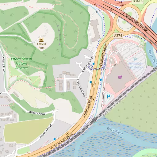 Map of Crabtree