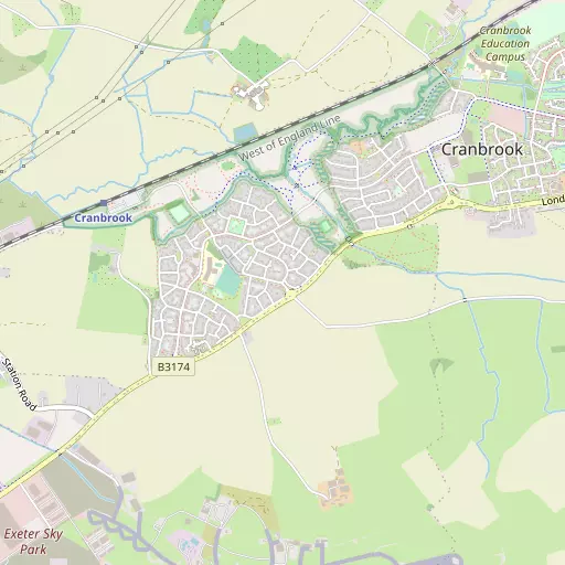 Map of Cranbrook