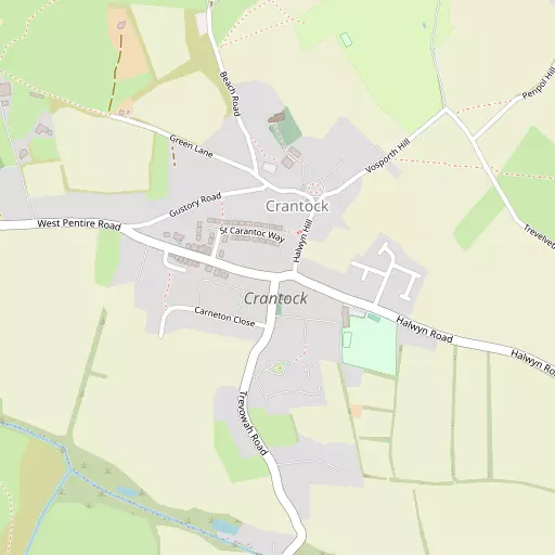 Map of Crantock