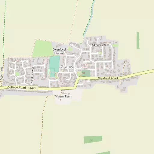 Map of Cranwell