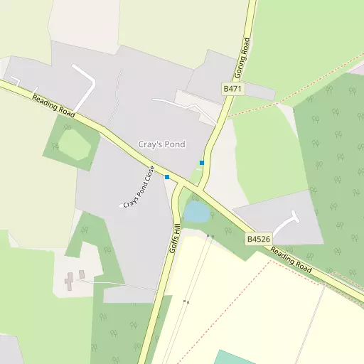 Map of Cray's Pond