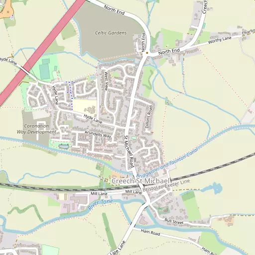 Map of Creech St Michael