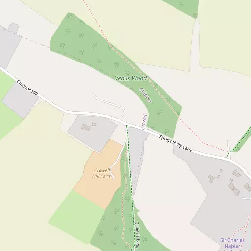 Map of Crowell Hill