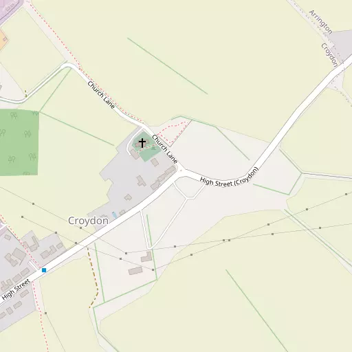 Map of Croydon