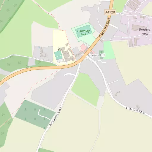 Map of Cryers Hill