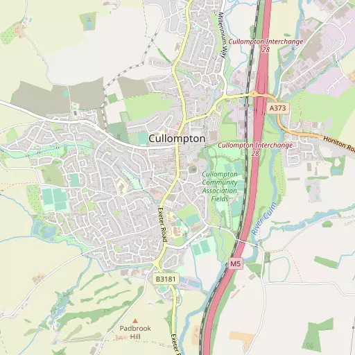 Map of Cullompton