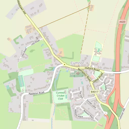 Map of Cumnor