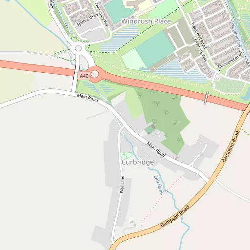 Map of Curbridge