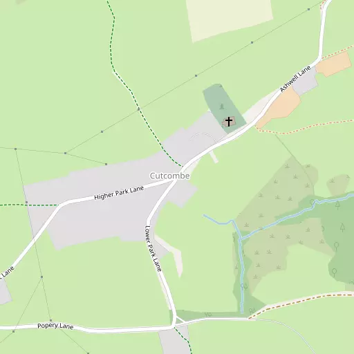 Map of Cutcombe