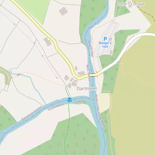 Map of Dartmeet