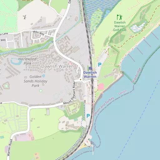 Map of Dawlish Warren