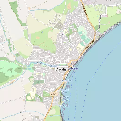 Map of Dawlish