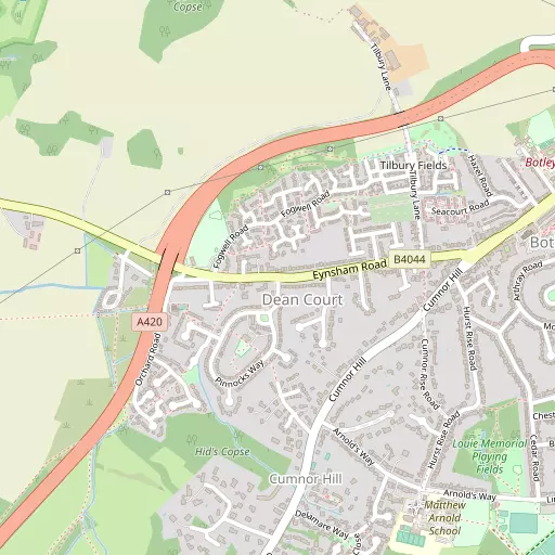 Map of Dean Court