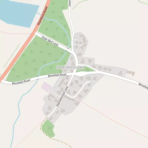 Map of Deenethorpe