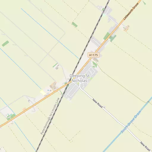 Map of Deeping St Nicholas