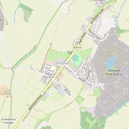 Map of Delabole