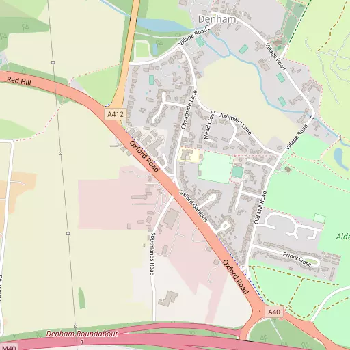 Map of Denham