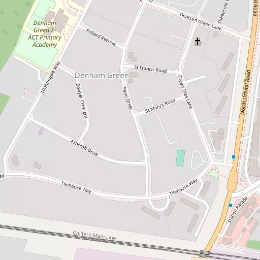 Map of Denham Green