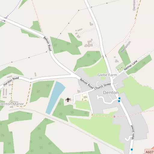 Map of Denton