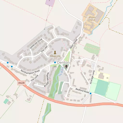 Map of Denton
