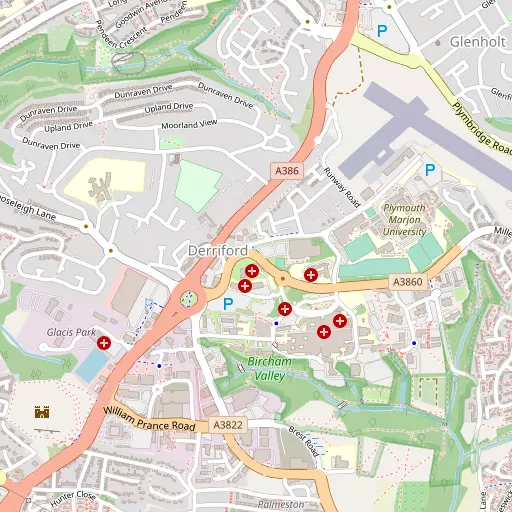 Map of Derriford