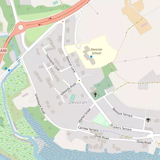 Map of Devoran