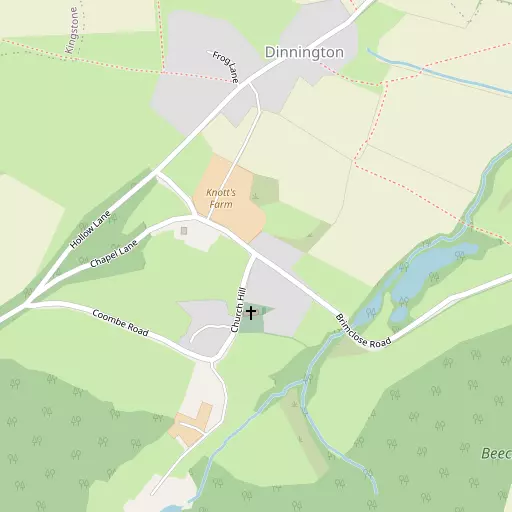 Map of Dinnington