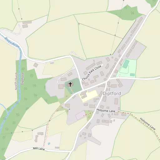 Map of Diptford