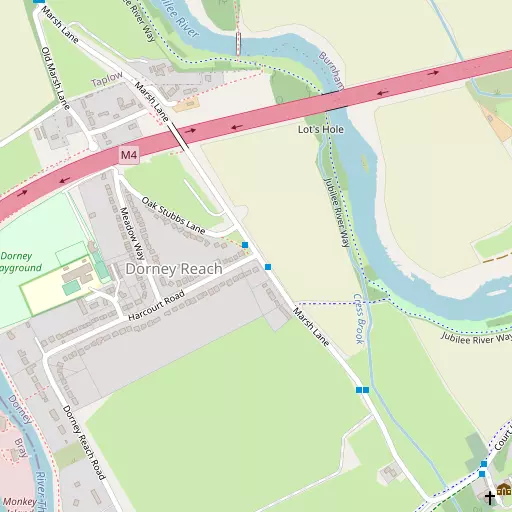 Map of Dorney Reach