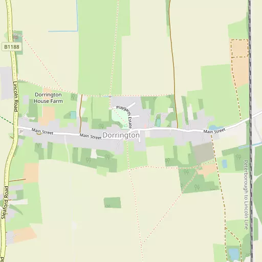 Map of Dorrington
