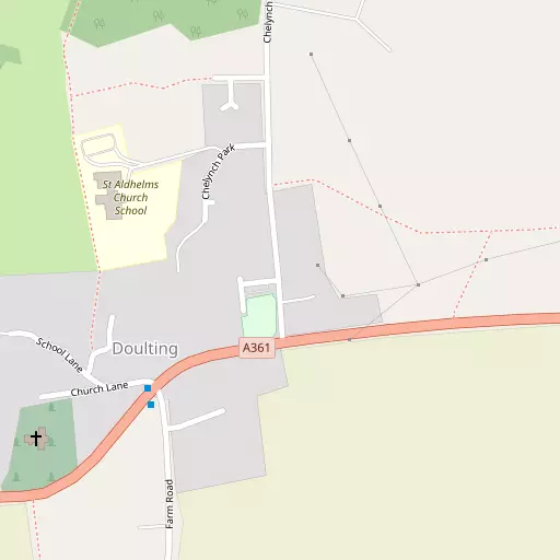 Map of Doulting