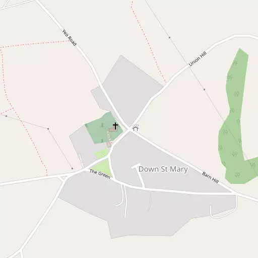 Map of Down St Mary