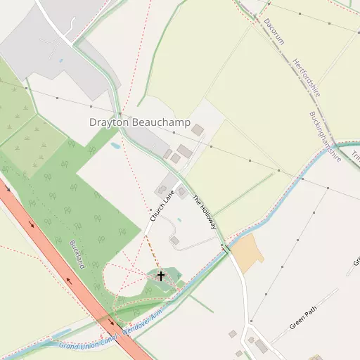 Map of Drayton Beauchamp