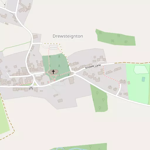 Map of Drewsteignton